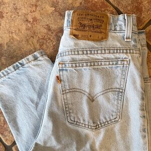 Levi's Light Wash Denim Jeans with Leather Patch